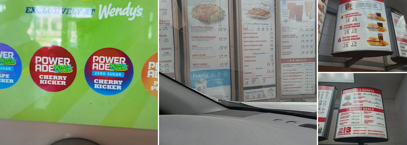 Wendy's Menu