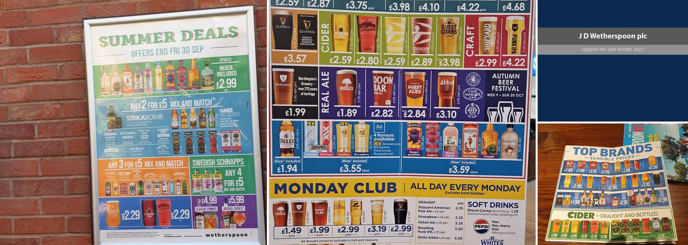 The Golden Bee - JD Wetherspoon Menu