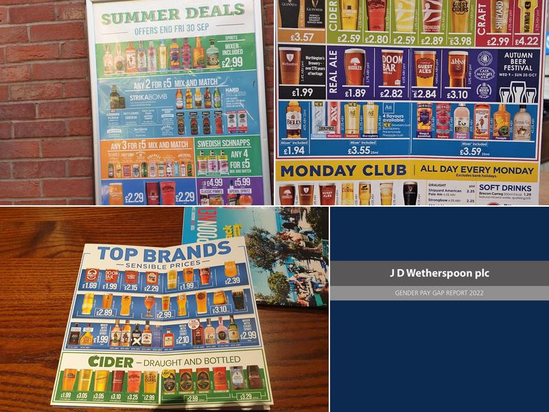 The Golden Bee - JD Wetherspoon Menu