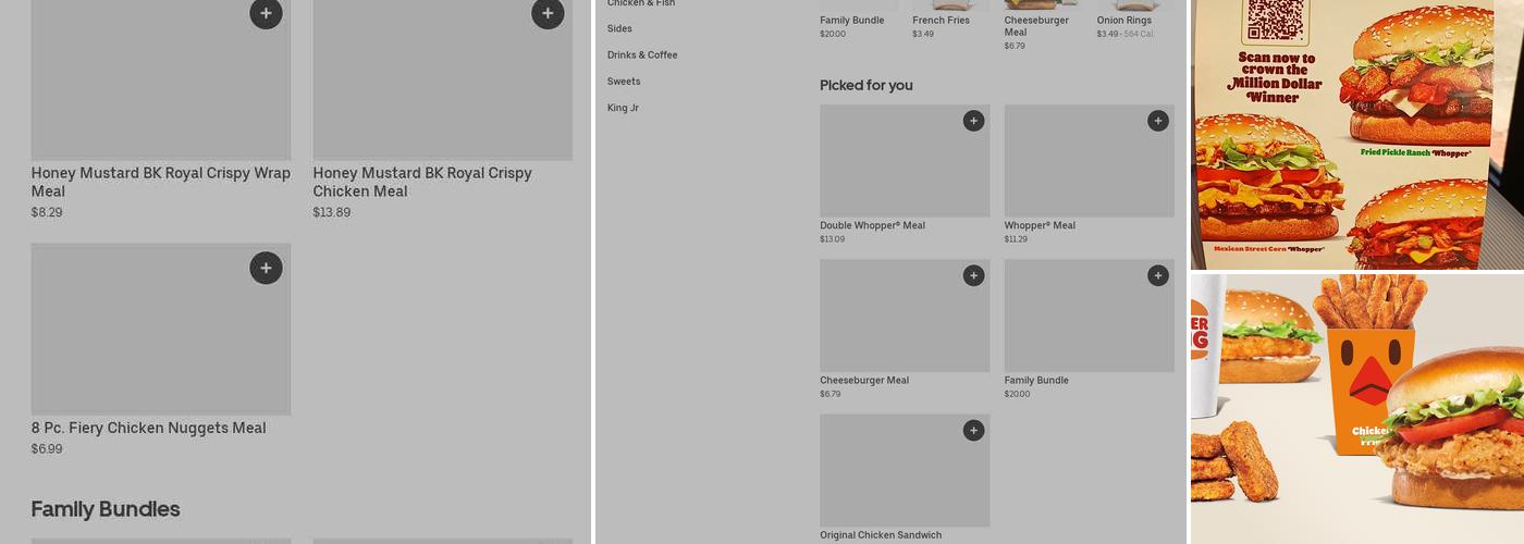 Burger King Menu