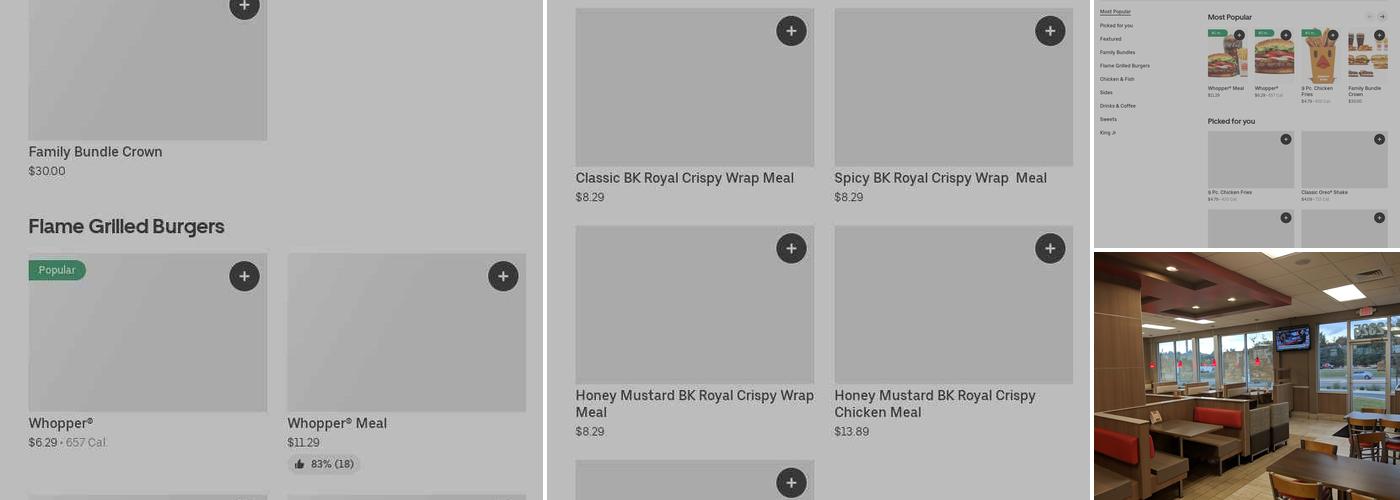 Burger King Menu