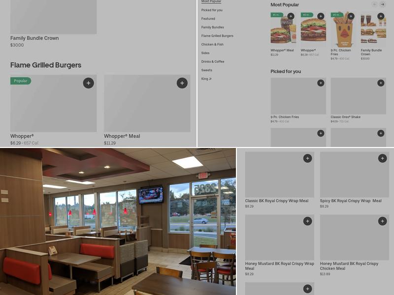 Burger King Menu