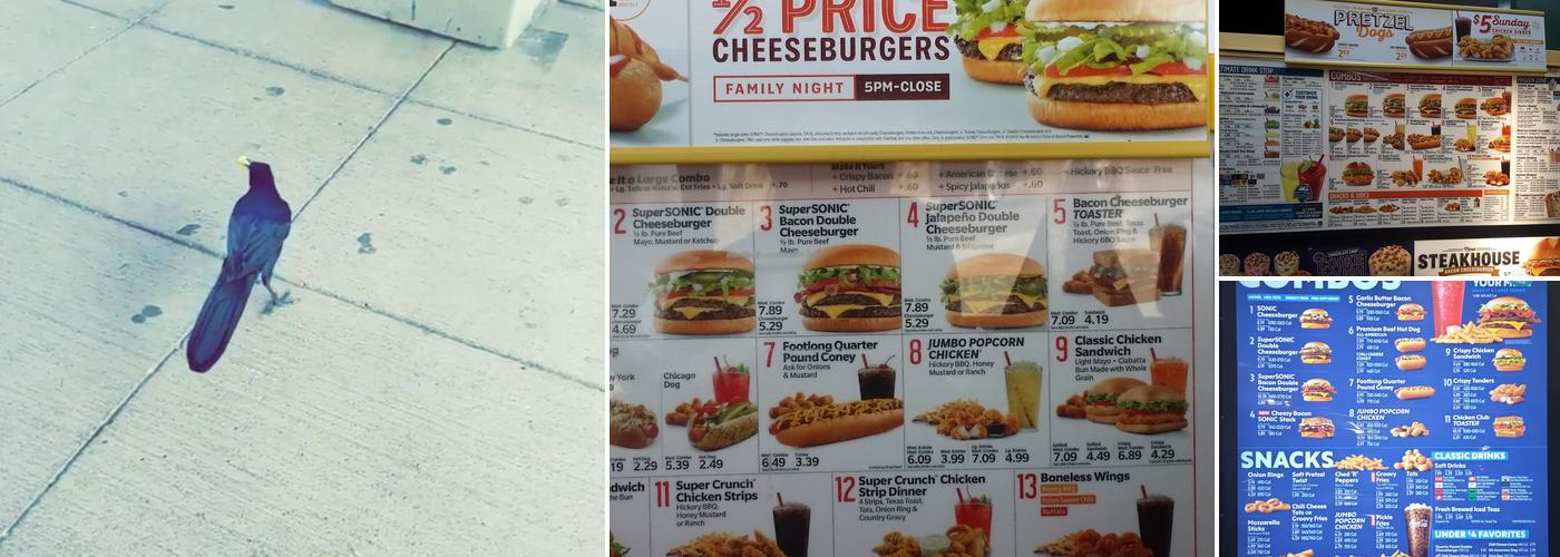 Sonic Drive-In Menu