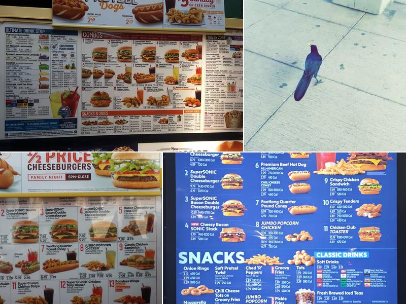 Sonic Drive-In Menu