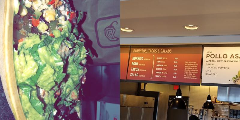 Chipotle Mexican Grill Menu