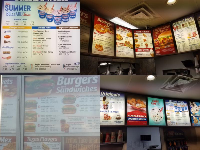 Dairy Queen Menu