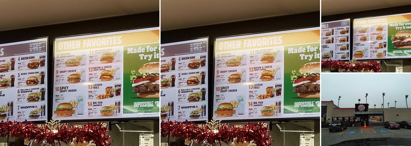 Burger King Menu