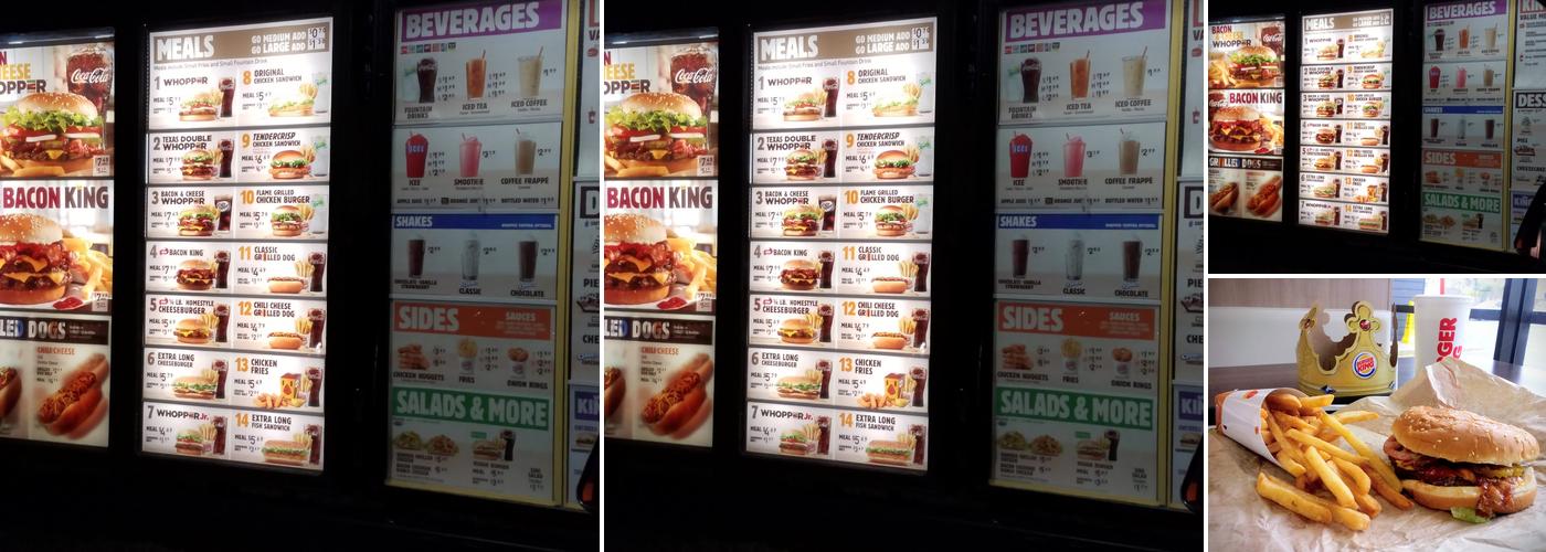 Burger King Menu