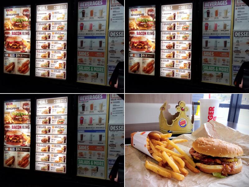 Burger King Menu