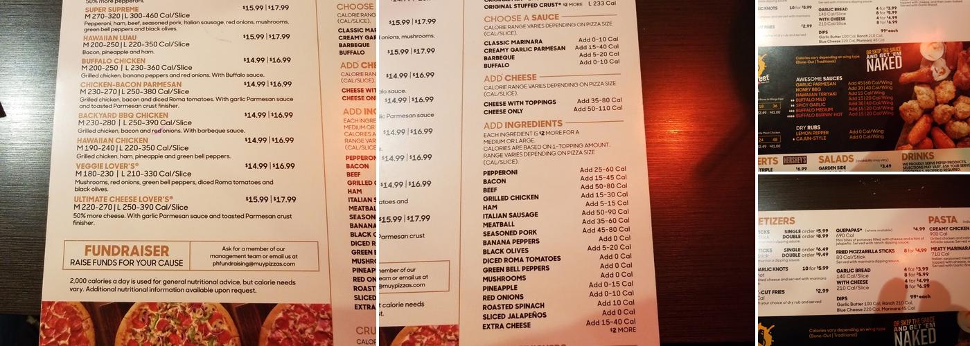 Pizza Hut Menu