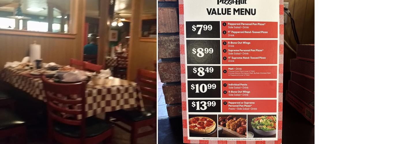 Pizza Hut Menu