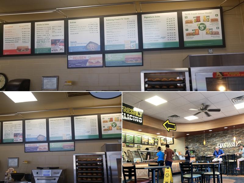 Subway Menu