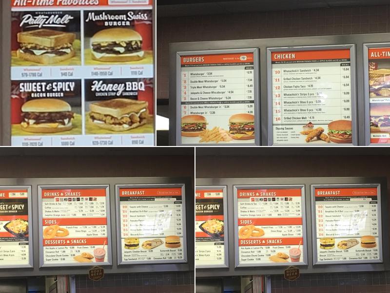 Whataburger Menu