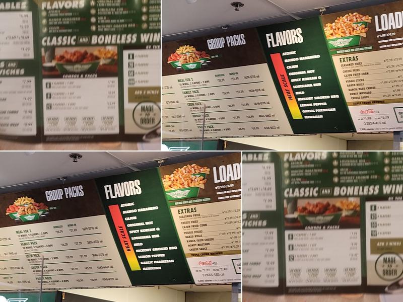 Wingstop Menu