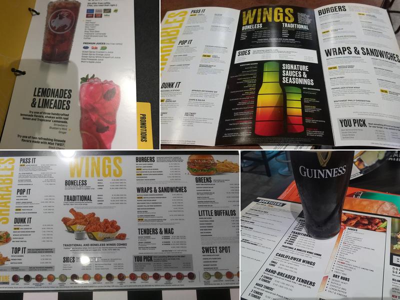 Buffalo Wild Wings Menu