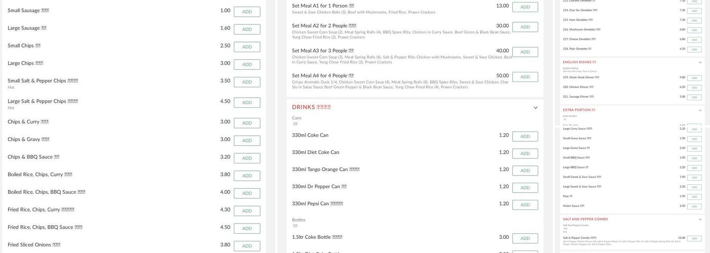 Mayflower Ellesmere Port Menu