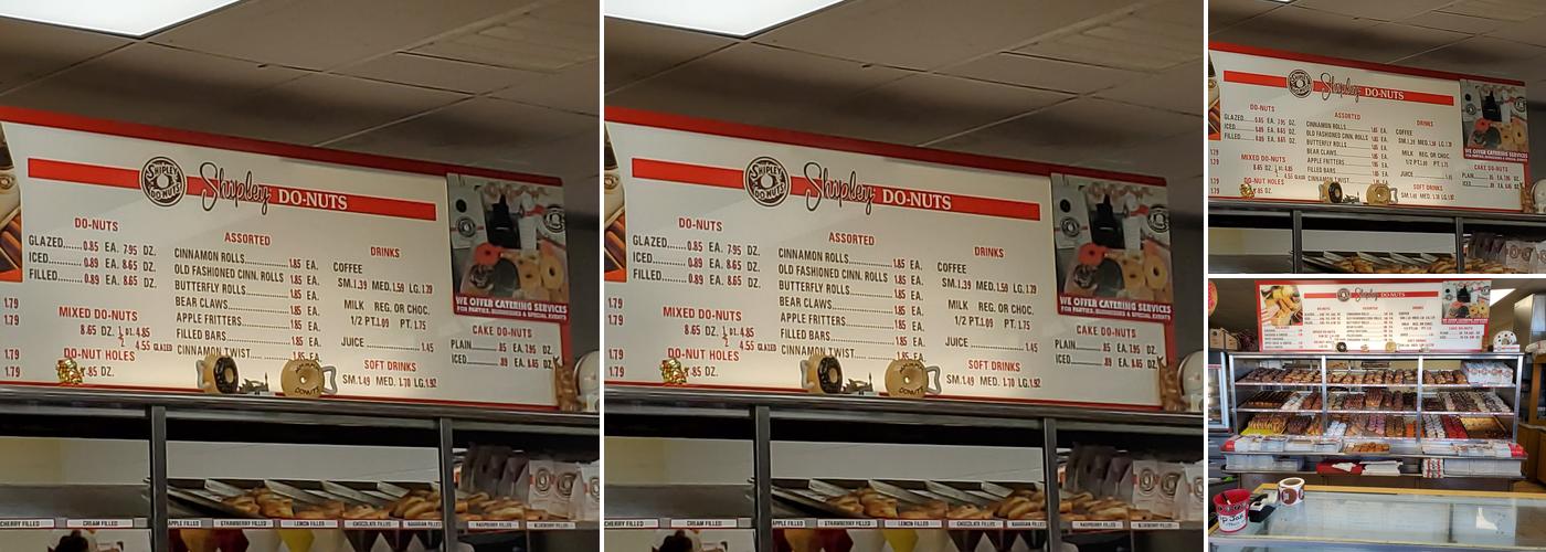 Shipley Do-Nuts Menu