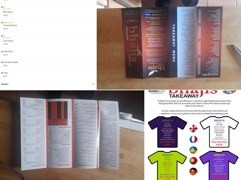 BHAJIS TAKEAWAY Menu