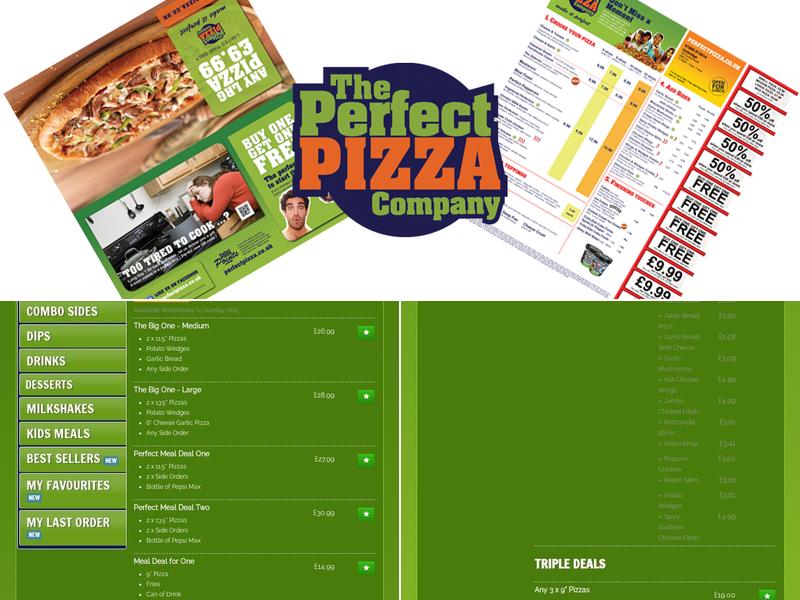 The Perfect Pizza Company Menu