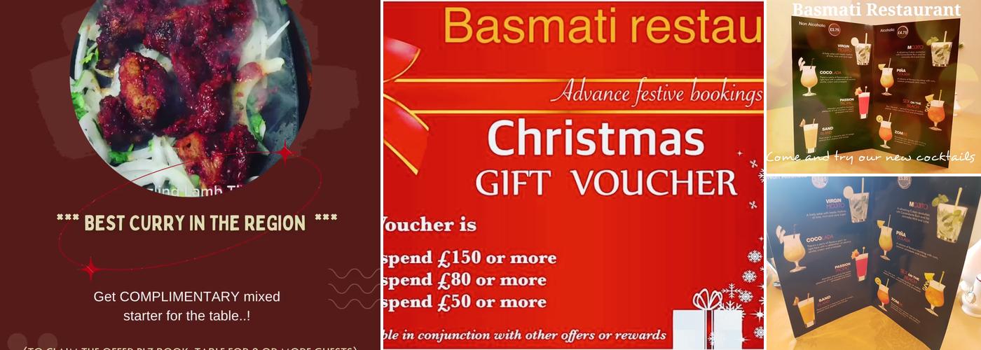 Basmati Restaurant Menu