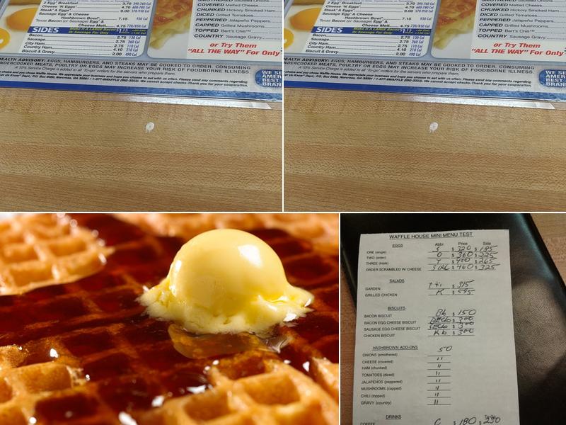 Waffle House Menu