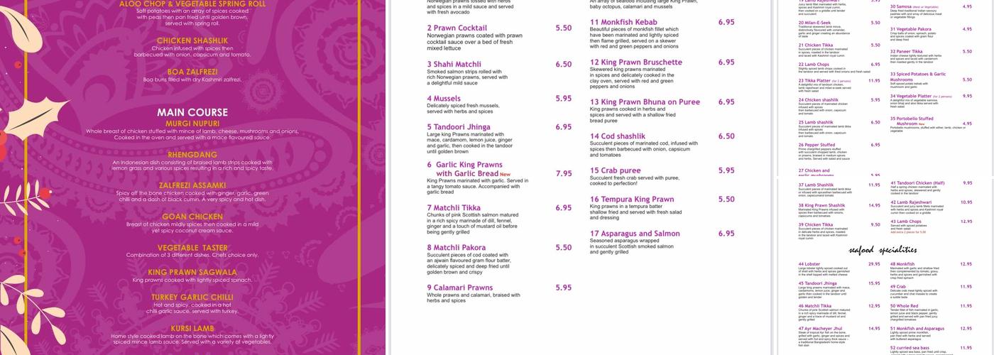 Simla Peppers Ltd Menu