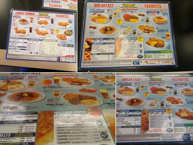 Waffle House Menu