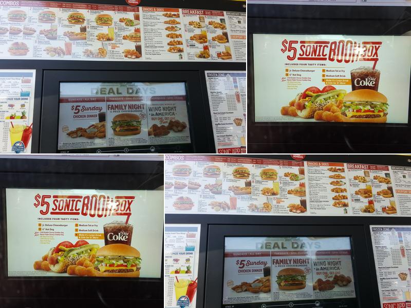 Sonic Drive-In Menu