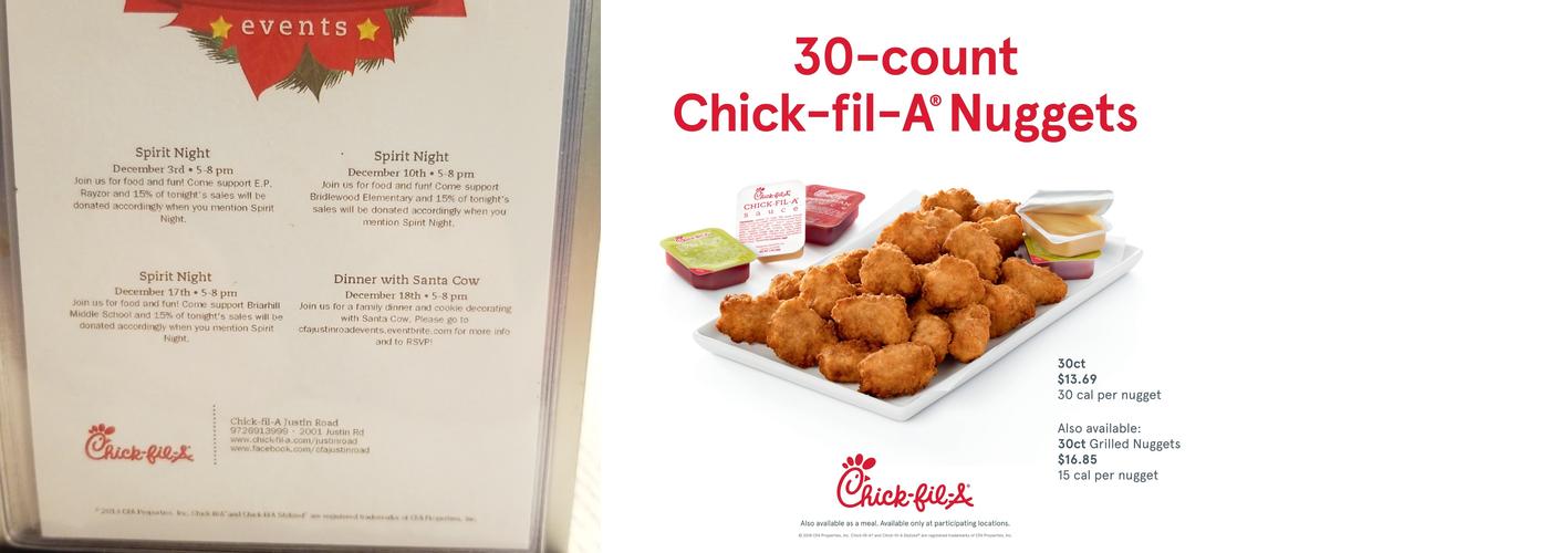 Chick-fil-A Menu