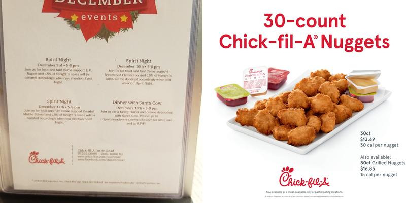 Chick-fil-A Menu