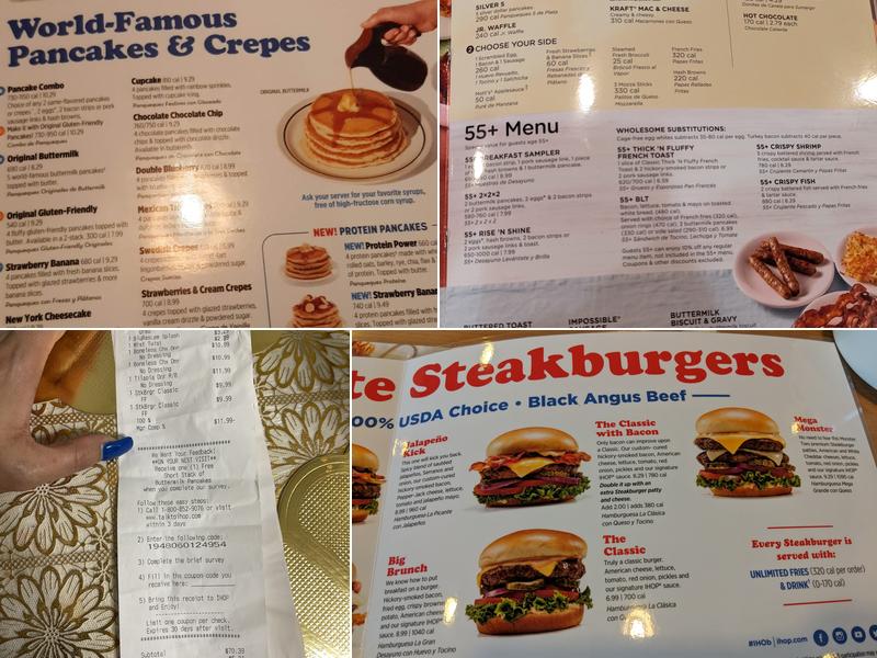 IHOP Menu