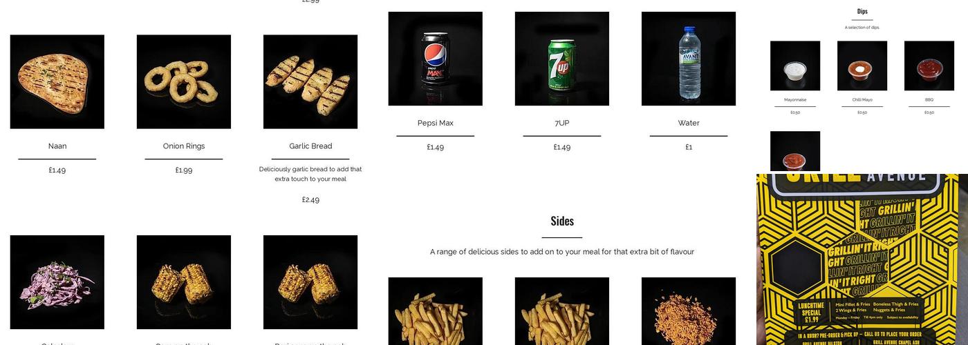 Grill Avenue Bilston Menu