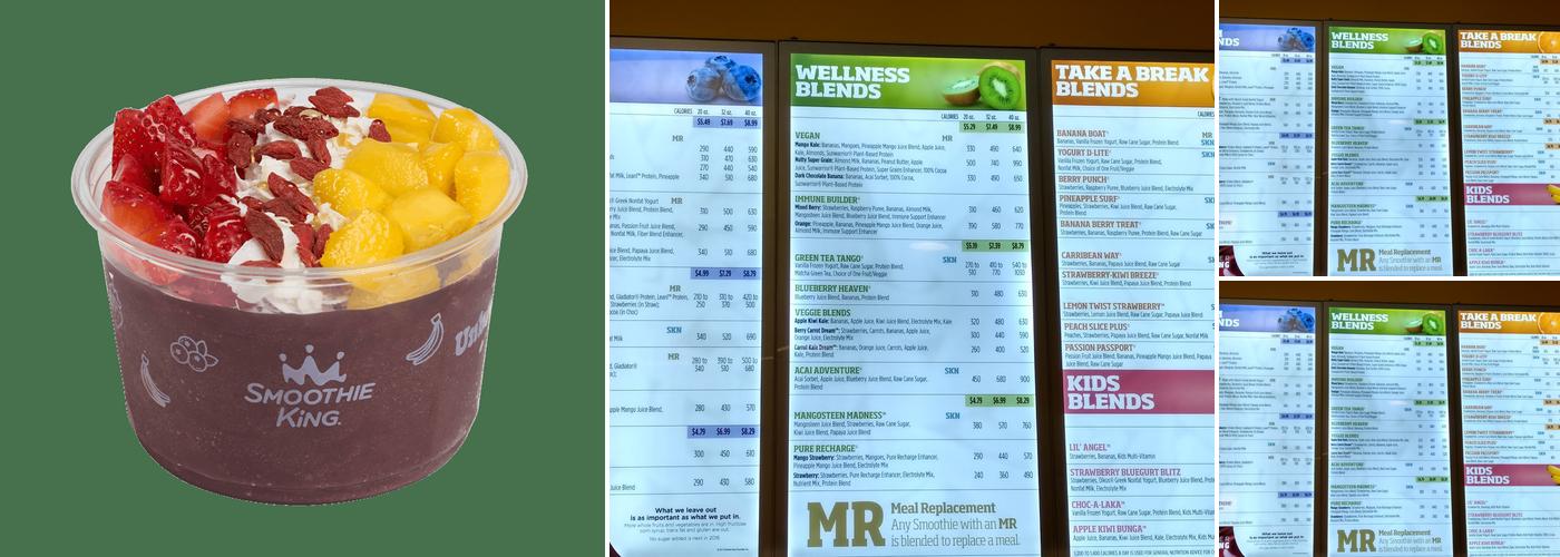 Smoothie King Menu