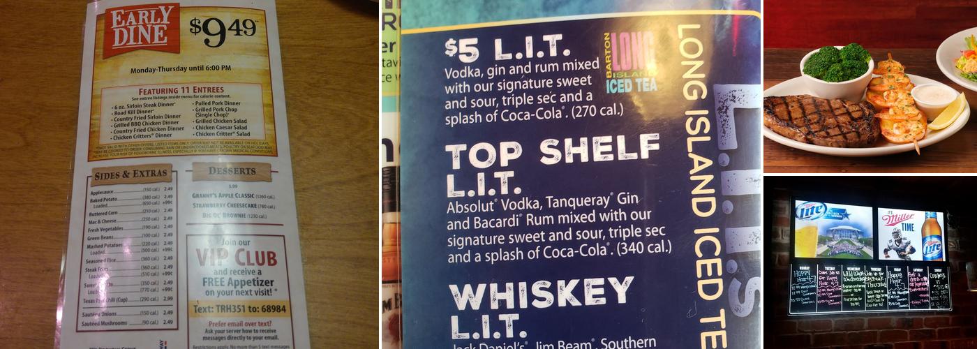 Texas Roadhouse Menu