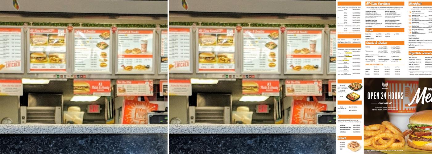 Whataburger Menu