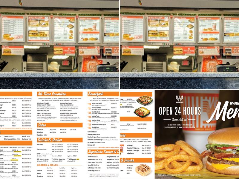 Whataburger Menu