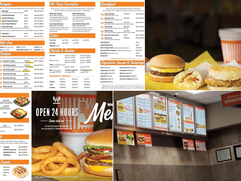 Whataburger Menu