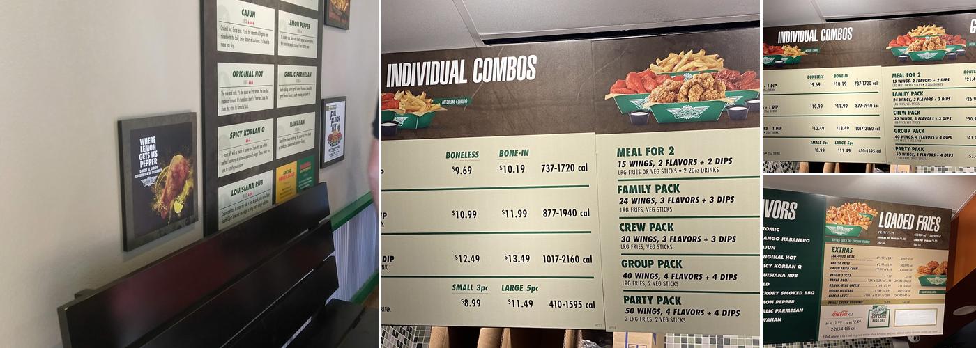Wingstop Menu