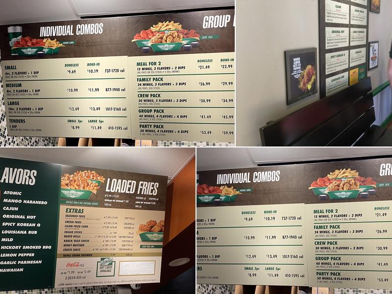 Wingstop Menu