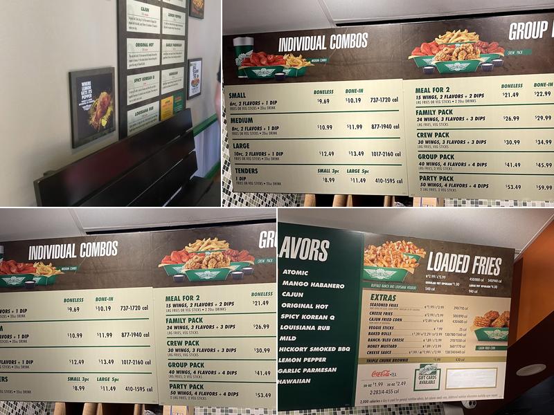 Wingstop Menu
