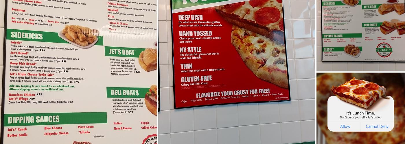 Jet’s Pizza Menu