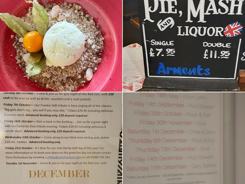 The Red Lion Menu