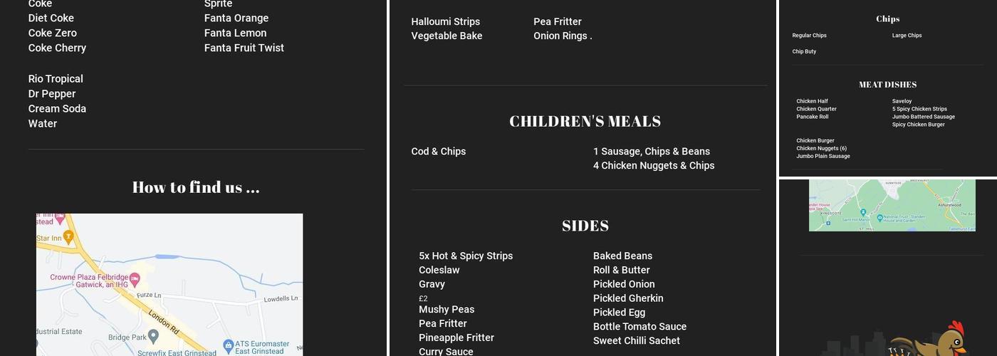 Harbour Fish Bar Menu