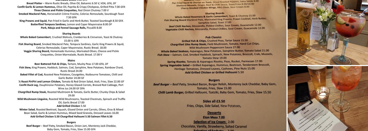 The Lamb Inn Menu