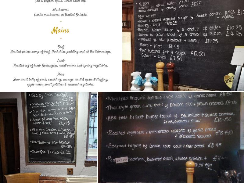 The Lamb Inn Menu