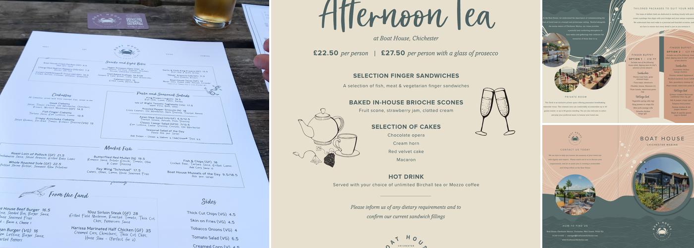 Boat House - Chichester Marina Menu