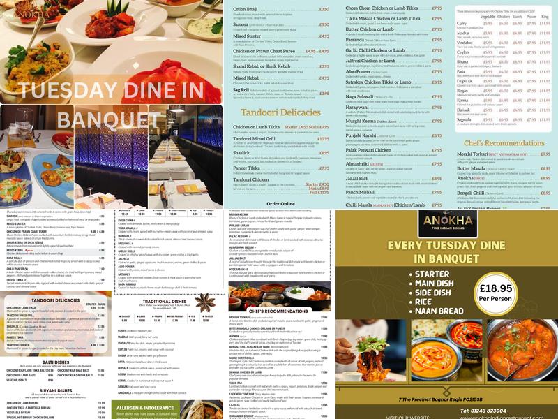 Anokha Indian Restaurant Menu