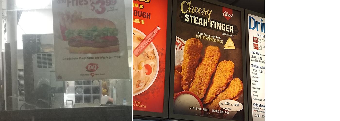 Dairy Queen Menu