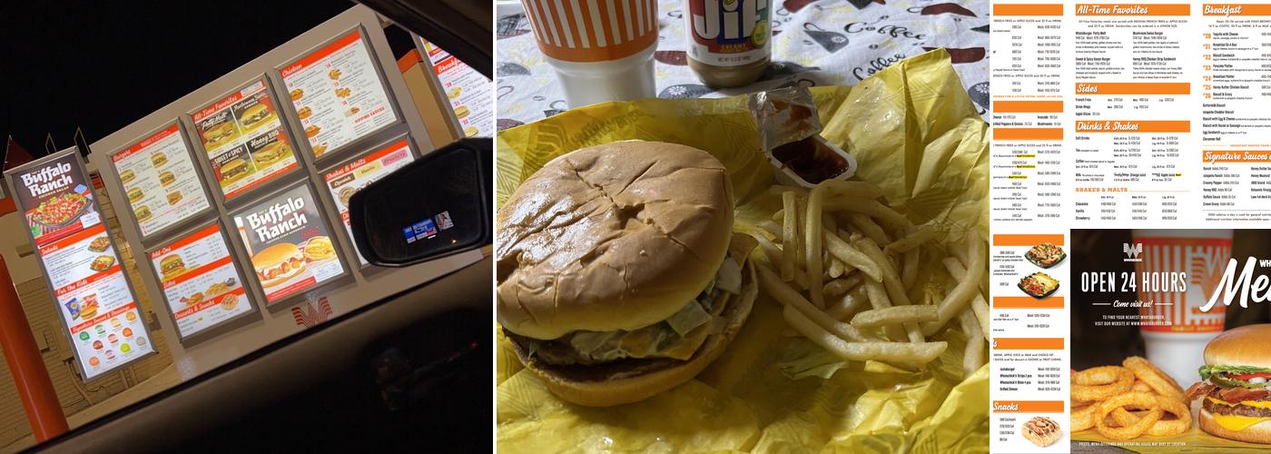 Whataburger Menu