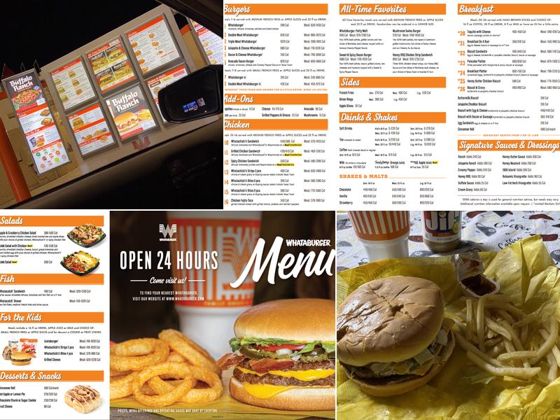 Whataburger Menu